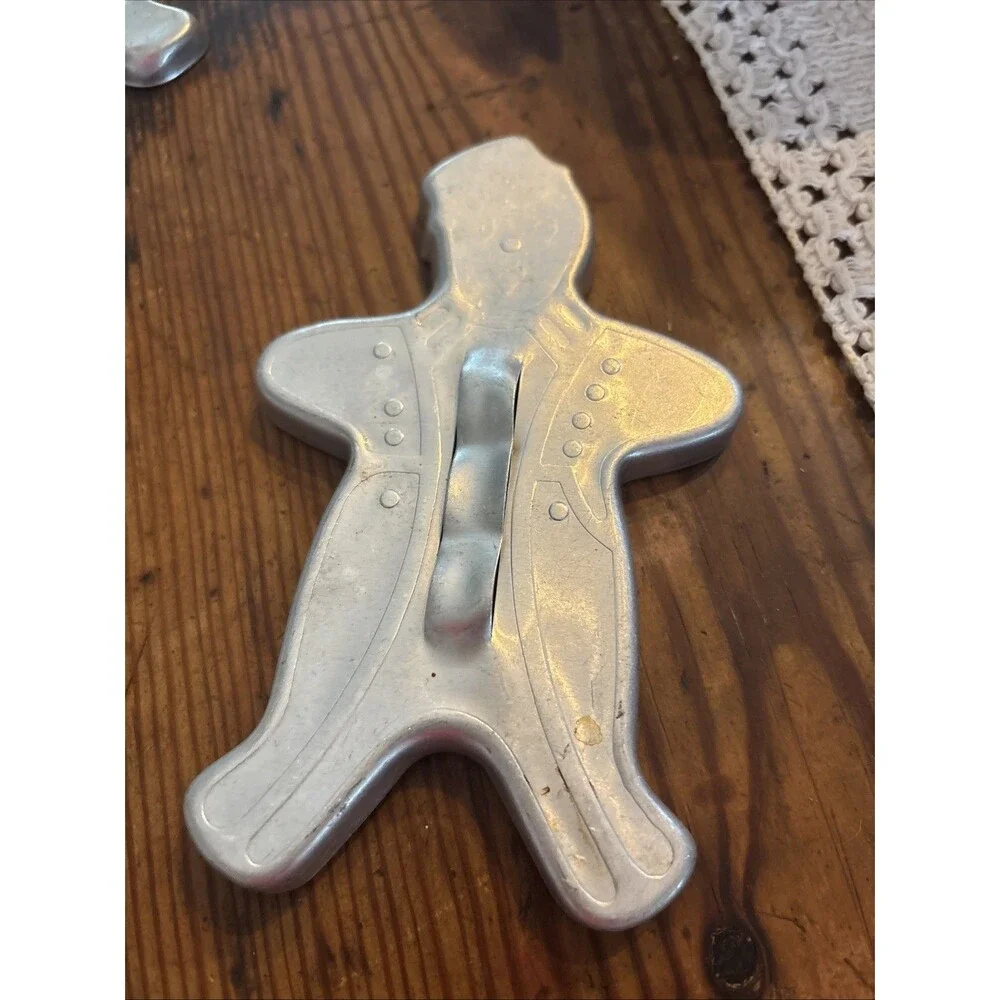 1930's Bellhop Boy Cookie Cutter Gingerbread Man Aluminum 6